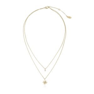 Starburst Layered Artificial Pendant Necklace